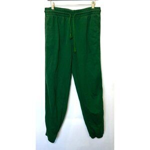 Aritzia Tna Airy Fleece Boyfriend Basic Sweatpants Green Size Large